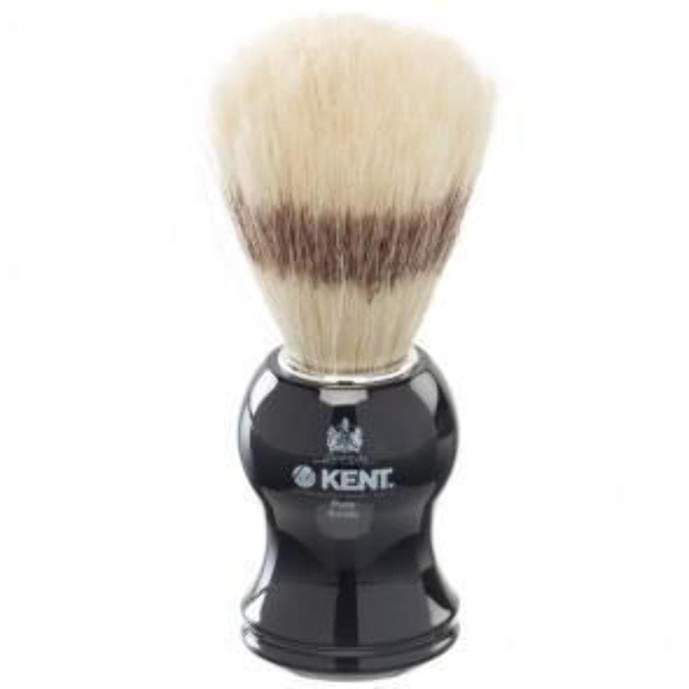 Kent VS60 Natural Badger Bristle Black Socket Shaving Brush for Men for Safety Razor, Shaving Razors for Men. Perfect Lather Shaving Brush for Shave Cream, Shaving Soap. Kent Luxury Shaving Since 1777