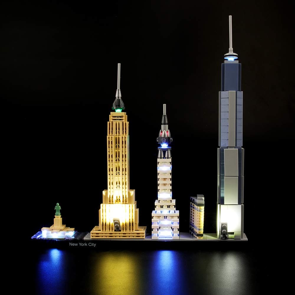 Light Set For (Architecture New York City) Building Blocks Model - Led Light kit Compatible With Lego 21028(NOT Included The Model)