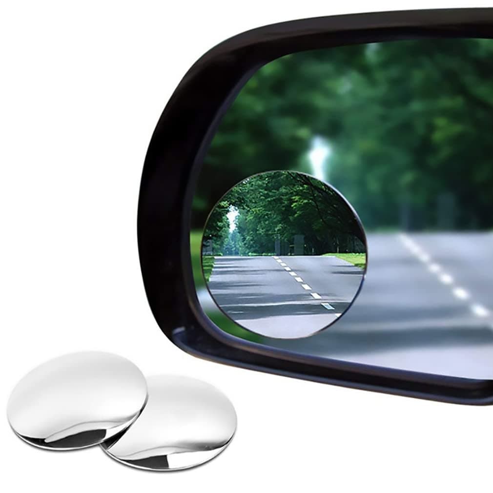 Essential Contraptions Showay Blind Spot Car Mirror 2 Pack-2 Inch Round Rear View Convex Mirrors, Off Color