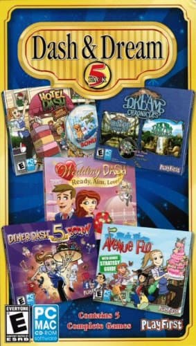 Dash & Dream Bonus 5 Pack: Diner Dash 5 Boom, Dream Chronicles 1 & 2, Avenue Flo, Hotel Dash, Wedding Dash