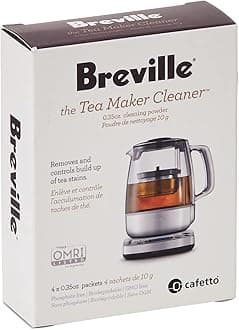 BTM100 Revive Organic Tea Cleaner for Breville BTM800XL Tea Maker,White