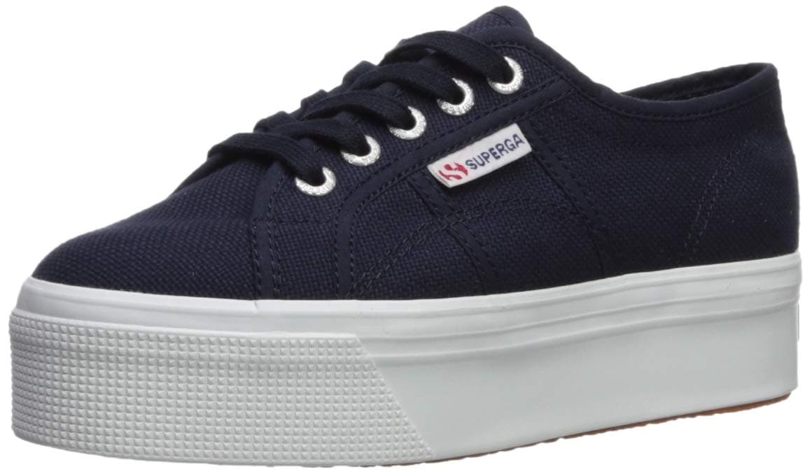 SupergaUnisex Low-Top Sneakers, Navy, 7.5