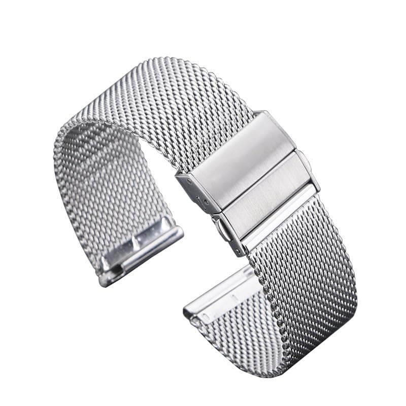 GenericQuick Release Premium Mesh Stainless Steel Watch Band Bracelet Solid Strap for Men Women