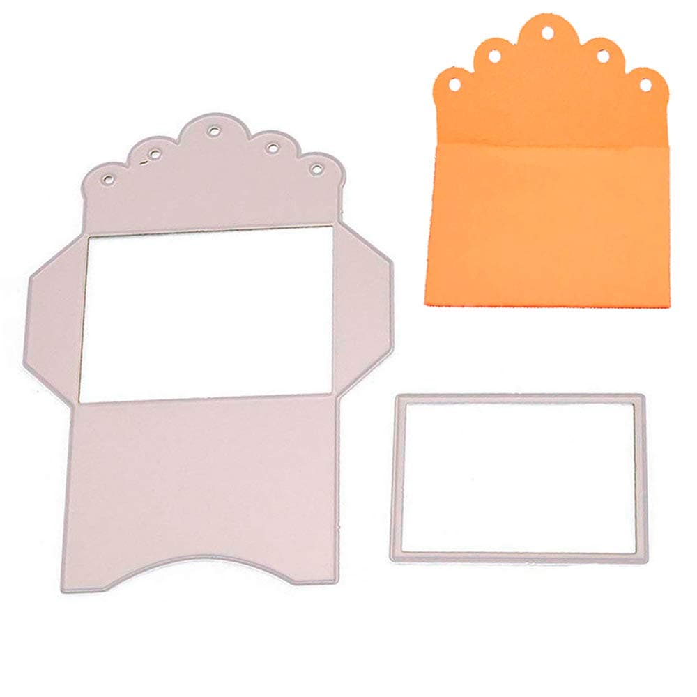 Envelope Flower Embossing Metal Cutting Dies Card Making Frame Die Cuts Birthday Thanksgiving Christmas Dies