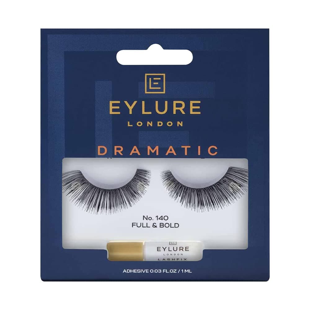 Eylure Strip Lashes No.140 (Exaggerate), black, pack of 1
