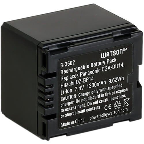Watson CGA-DU14 Lithium-Ion Battery Pack (7.4V, 1300mAh)