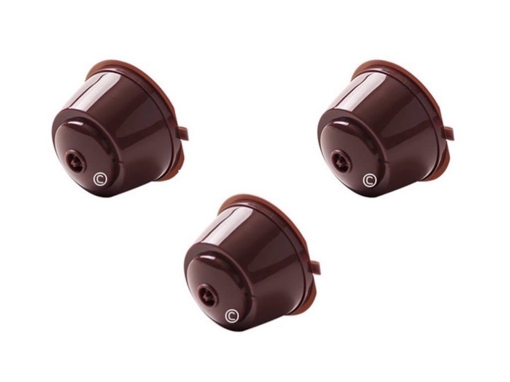 Coffee2u Refillable Reusable Coffee Capsules Pods for Dolce Gusto Coffiee Machines - 3 Coffee Pods