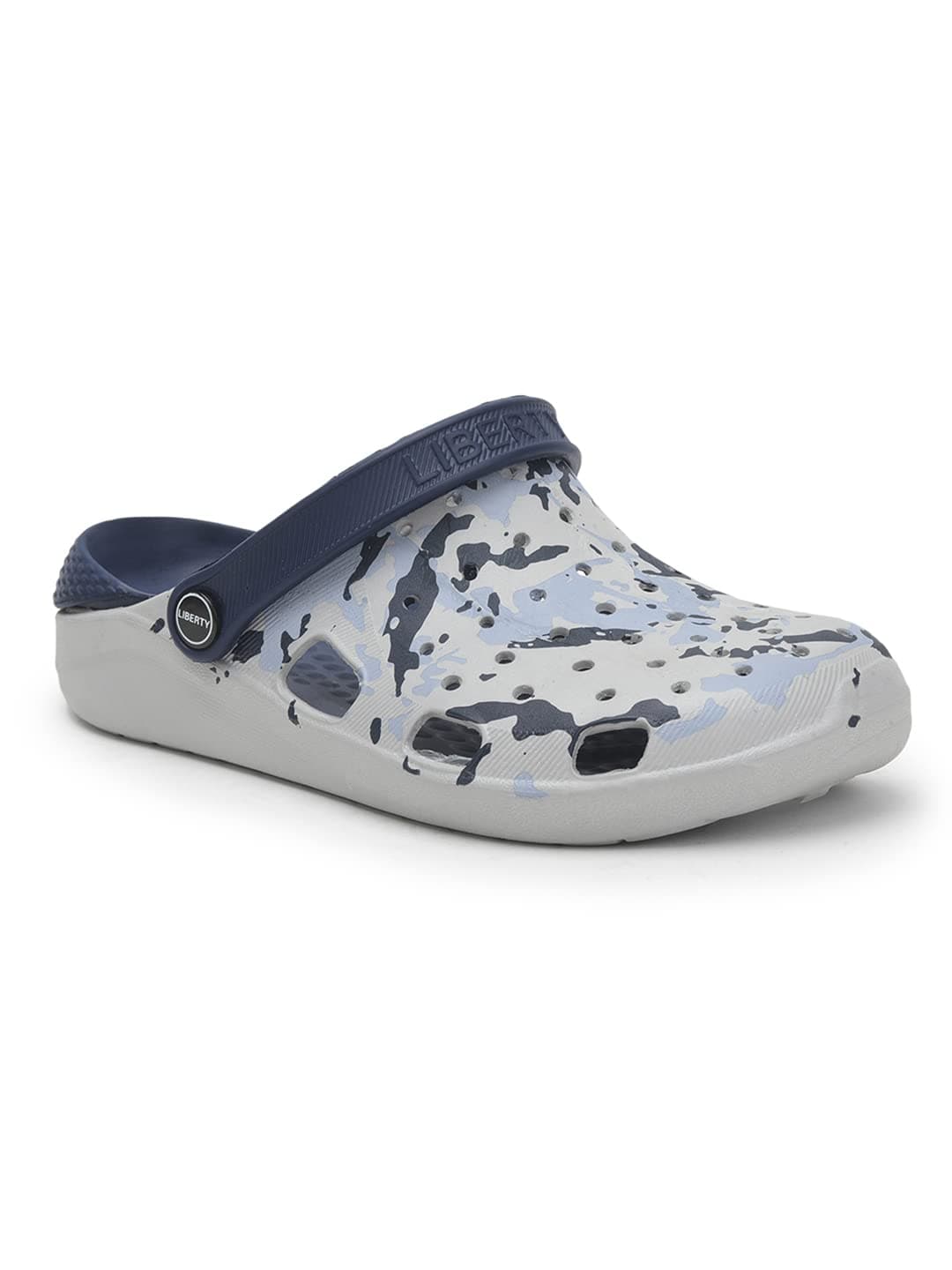 Liberty A-HA LPMXT-811 Casual Slingback Clogs for Men - Grey, Navy Blue & Green | Slip-On Comfort, Comfortable, Breathable & Lightweight | Ideal for All-Day Wear | Suitable for Indoors/Outdoors