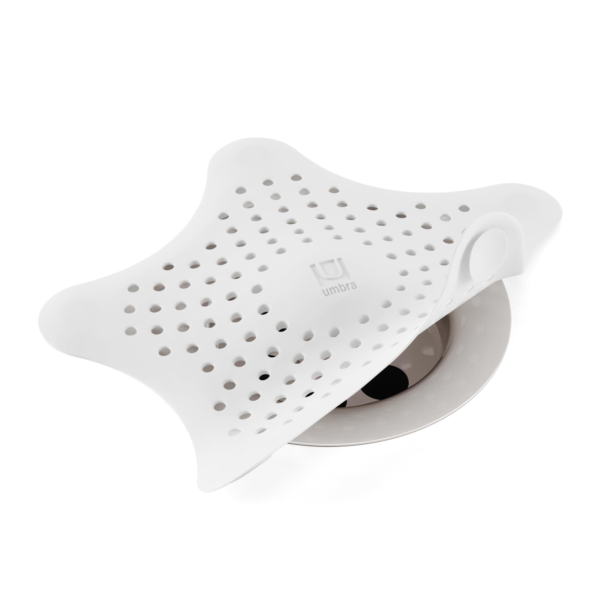 Starfish Drain Cover/Hair Catcher, White
