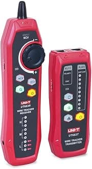 UNI-TNetwork Wire Tracer Pairing Anti-Interference Patrol Line Checker RJ45 RJ11 Telephone Line Finder NCV Detector (UT683-Kit)