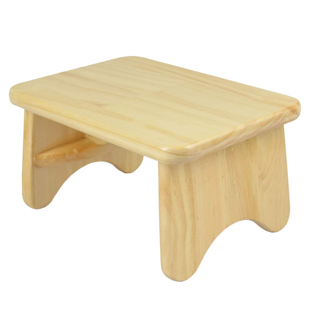 WeiLuShop Low stool coffee table stool children small bench wood all solid wood stool square stool foot small wooden bench bathroom stool (Size : 28x25x25cm)