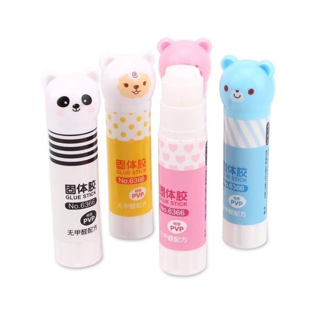 Cartoon Panda Animal Pattern Strong Adhesive Glue Stick Students School Supplies - Random Color Geshiintel