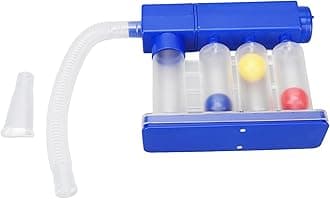 Breathing Lung Exerciser, 3 Color Coded Balls Breathing Exercise Device, to Breath Measurement System, Transparent Deep Breathing Exercise for Lung Recovery