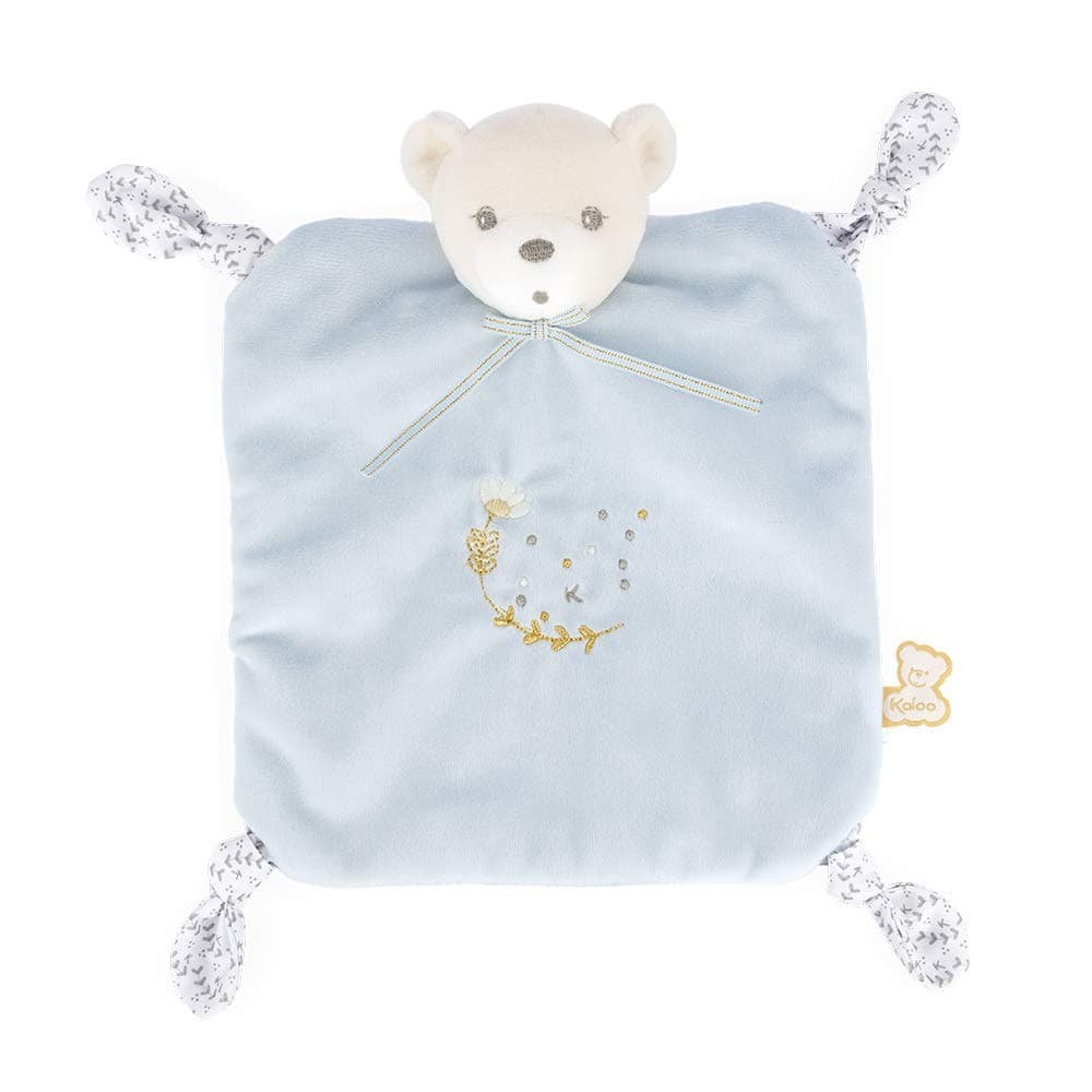 KalooPerle - 4 Knots Comforter Bear - Blue - 20 cm