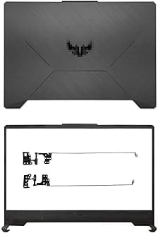 ZONTO LCD Back Cover Top Lid + Front Bezel + Screen Hinges Replacement for ASUS TUF A15 FA506 FA506I FA506IU FA506IV FX506 FX506U FX506H Laptop (A+B+H)