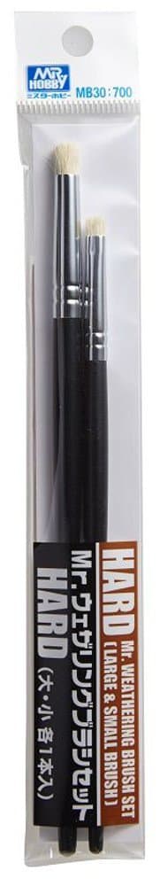 MB30 Mr. Weathering Brush Set (Hard), Mr. Hobby