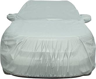 Allextreme BN7003 Car Body Cover Compatible with Maruti Suzuki Baleno Custom Fit Dustproof UV Heat Resistant Indoor Outdoor Body Protection (Silver with Mirror)