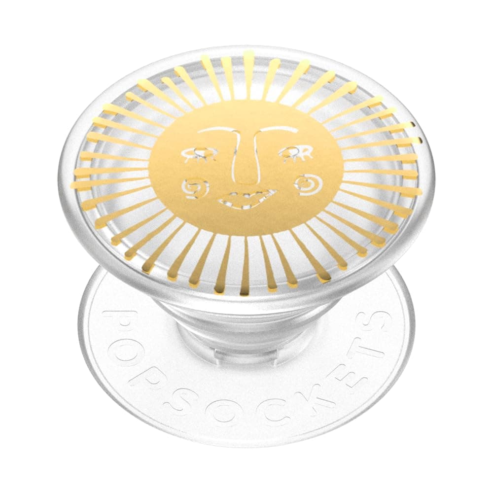 PopSockets Translucent Phone Grip with Expanding Kickstand, PopSockets for Phone, Adhesive Grip, Translucent PopGrip - Sun Goddess