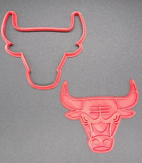 Bulls Chicago Cookie Cutter & Stamp