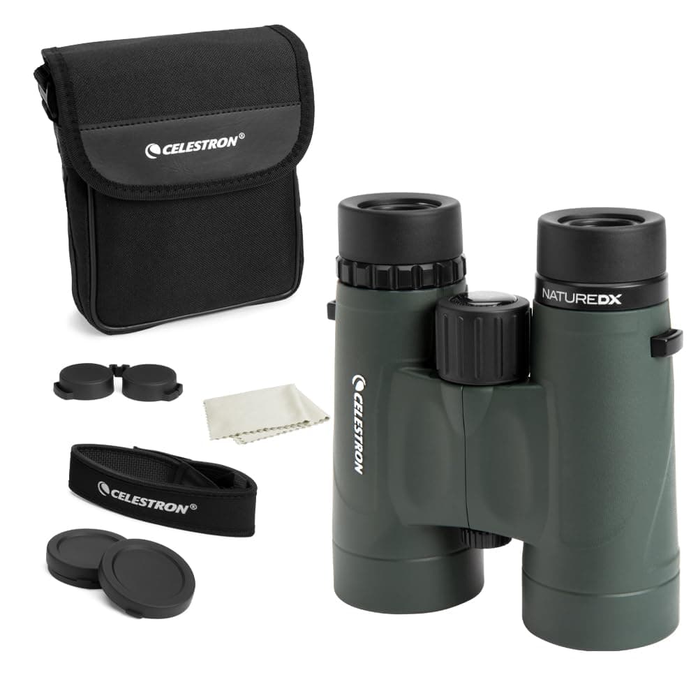 Nature DX 8x42 Binoculars – Ideal for Birding and Outdoors – 42mm Objective Lenses – Wide 7.4° Field of View – BaK-4 Prisms – Fully Multi-Coated – Waterproof and Fogproof