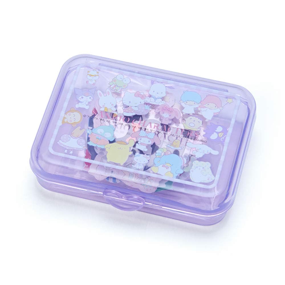 Sanrio Characters Mix Sticker & Mini Case : Purple