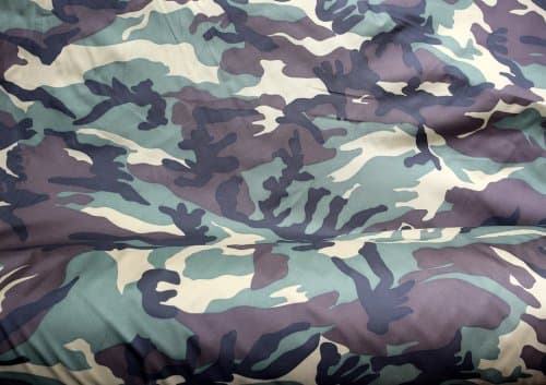 Woodland DPM Pattern Camouflage Polyester Fabric. Fully Waterproof. Oxford 300D. Sold by The Sheet 100cm x 147cm.