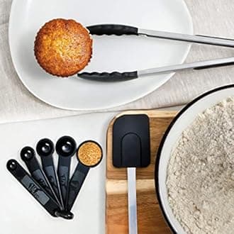 ステンレススチールキッチン台所用品調理用品台所用具セット – 24 – Nonstick Cookware Set with Spatula – Bestキッチンガジェットキッチンツールセットギフトby HomeHero