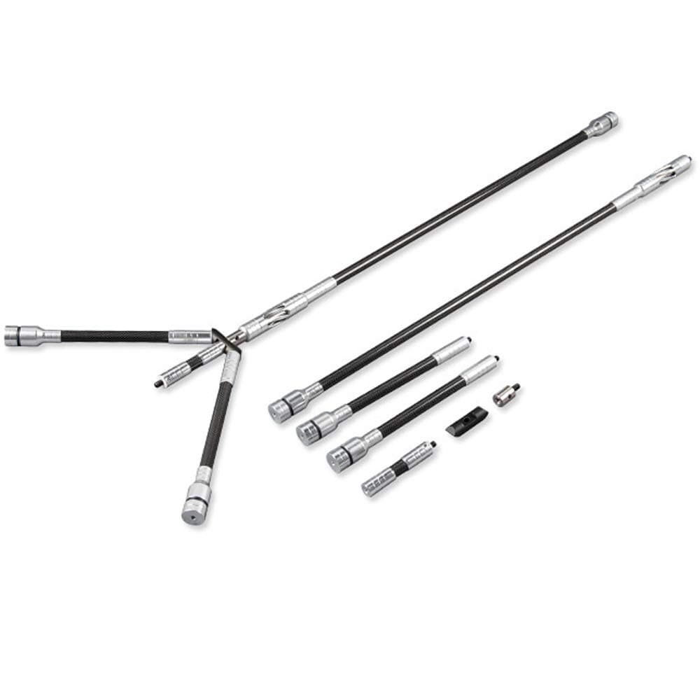 SHARROW Archery Carbon Bow Stabilizer Combo System Balance Rod Main-Bar+Side-Bar+Extend-Bar+V-Bar for Compound Bow Recurve Bow Shooting Balance