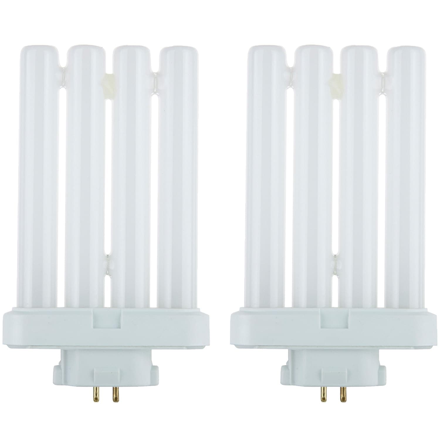 Sunlite 40531 FML27/65K/2PK Quad Tube Plug-in Compact Fluorescent Lamp, FML 4-Pin, 27 Watts, 1500 Lumens, 6500K Daylight, 4-Pin (GX10q4) Base, 120 Volts, 2 Pack