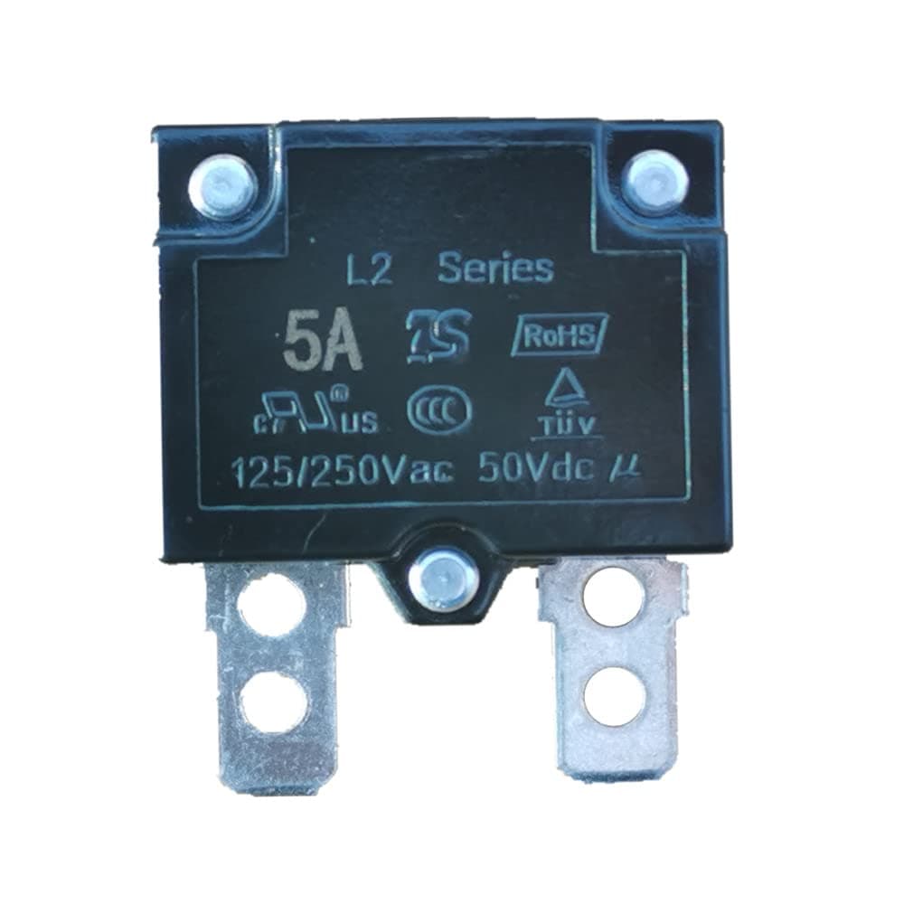 2Pcs 5A 125/250Vac 50Vdc Automatic Reset Relay Fuse Therma Switch Circuit Breaker Current Overload Protector Children Ride On Toy Car Accessories