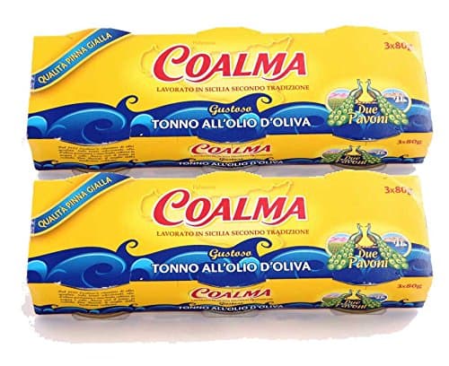 Coalma Imported Yellowfin Tuna Packed in Olive Oil - 2 Pack