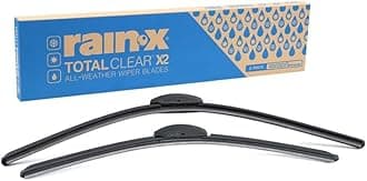 810335 Total Clear Beam Wiper Blades 26" & 20" Windshield Wipers for All-Weather Performance, Rubber Squeegee for Smooth Clean Wipe & Quiet Operation - 2 Pack Value