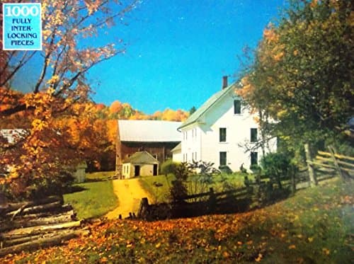Rainbow Works Fully Interlocking Vermont Farm 1000 Jigsaw Puzzle Pieces