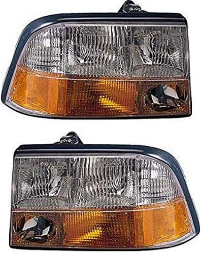 Evan FischerEvan Fischer Driver and Passenger Side Headlight for GMC Sonoma 1998-2004 Also Fits Oldsmobile Bravada Halogen With bulb(s) Replaces# 16526225 16526226