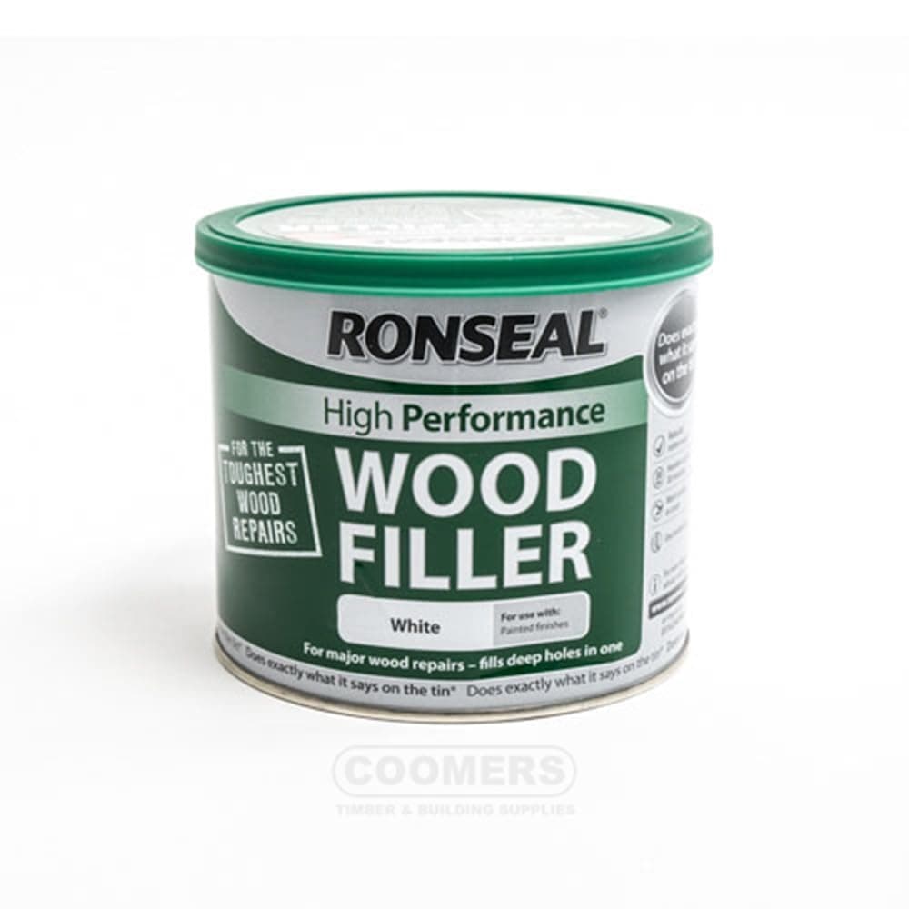 Ronseal High Performance Wood Filler - White 550g