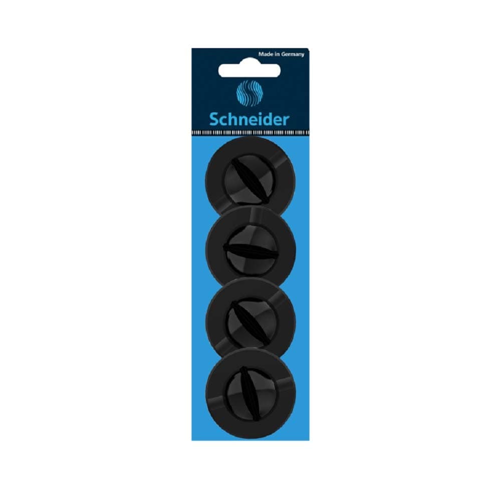 Stride klick Fix Pen Holder, Adhesive for Wall Desk Clip Board or Flat Surface, 4 Each, Black (04114)