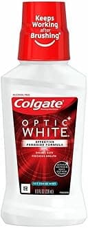 Optic White Whitening Mouthwash, Icy Mint, 8 Fl Oz (Pack of 6)