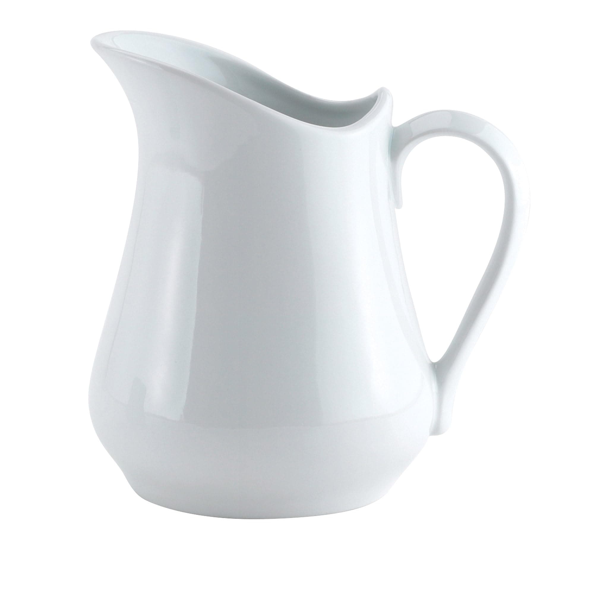 HIC Kitchen HIC Creamer Pitcher with Handle, Fine White Porcelain, 4-Ounces