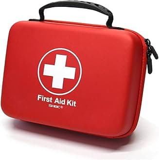 Compact First Aid Kit (228pcs) Designed for Family Emergency Care. Waterproof EVA Case and Bag is Ideal for The Car, Home, Boat, School, Camping, Hiking, Office, Sports. Protect Your Loved Ones.