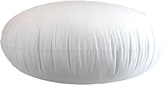 MoonRest Round Pillow Insert Hypoallergenic Polyester Form Stuffer-%100 Cotton Blend Covering for Sofa Sham, Decorative Pillow, Cushion and Bed - 18 Inch Diameter
