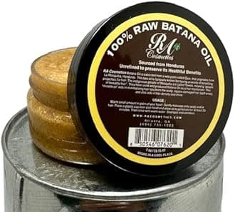 Batana Oil for Hair Growth – Dr Sebi 100% Raw Batana Oil Paste from Honduras, Unrefined Cold Pressed, Supports Thicker, Stronger and Healthy Hair, Nourishes and Moisturizes Scalp – 2 oz