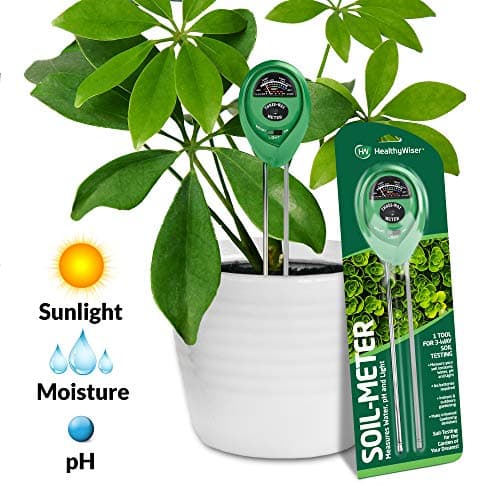 Soil pH Meter, 3-in-1 Soil Test Kit for Moisture, Light & pH, A Must Have for Home and Garden, Lawn, Farm, Plants, Herbs & Gardening Tools, Indoor/Outdoors Plant Care Soil Tester (No Battery Needed)