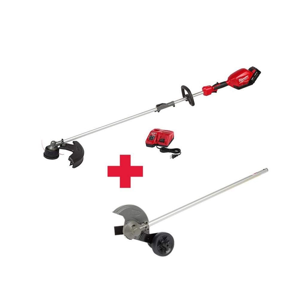 Milwaukee M18 Fuel 18-Volt Lithium-Ion Brushless Cordless String Trimmer Kit with M18 Fuel Edger Attachment