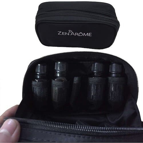 ZEN ARÔME TRHE-BLACK Essential Oils Storage Bag, Polyester, One Size
