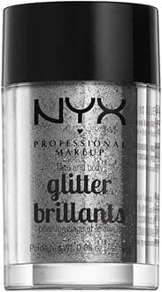NYX PROFESSIONAL MAKEUP Face & Body Glitter, Silver