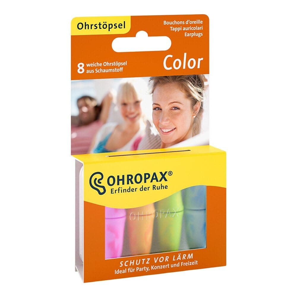 Ohropax Color Foam Ear Plugs (8 Ear Plugs)