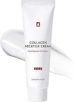 TOSOWOONG Collagen Neck Tox Cream, 1.7 fl oz (50 ml), Neck Cream, Decollete Care, Firming, Wrinkles, Drying, Toseoun, Korean Skincare Cosmetics
