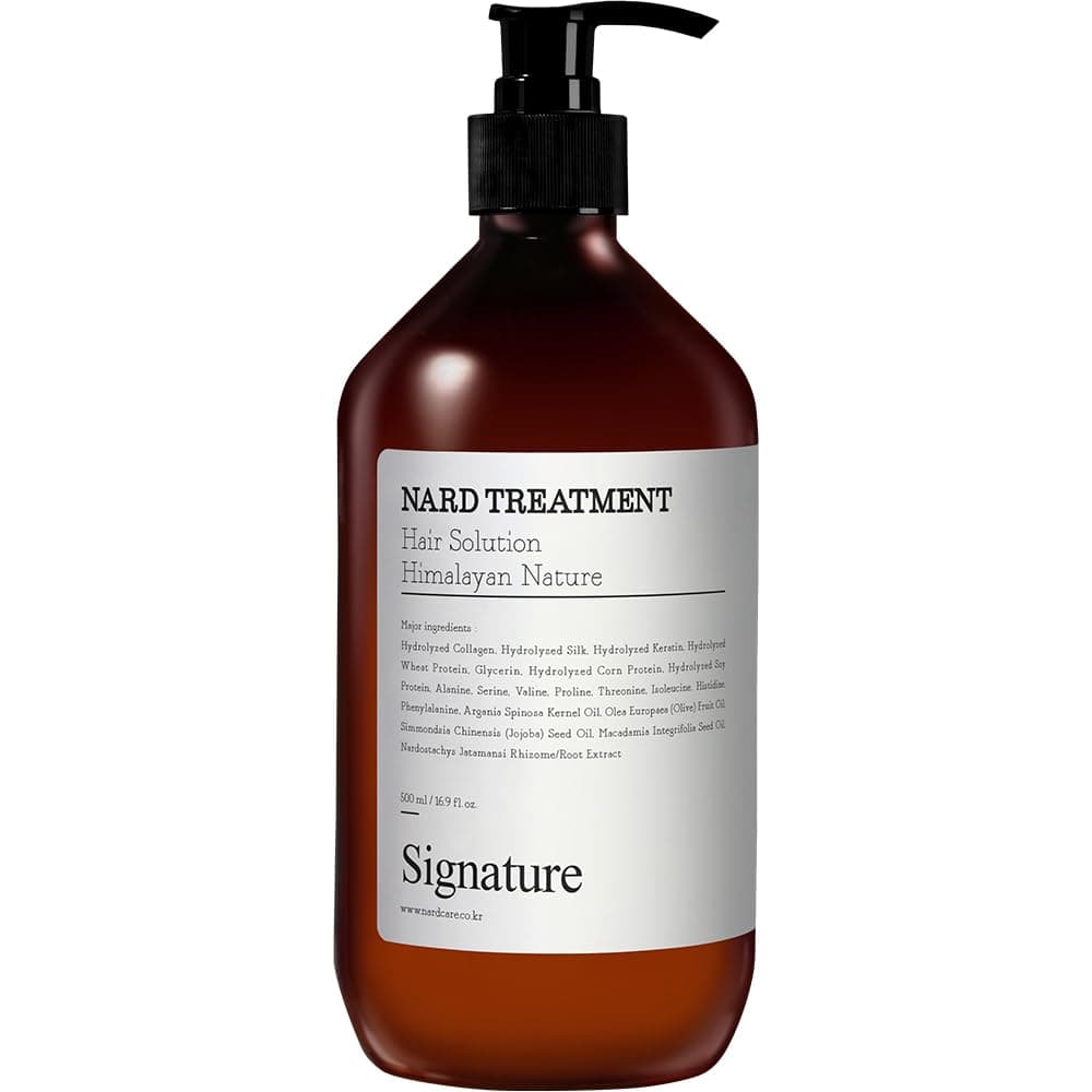 NARD Hair Conditioner Signature 16.9 Fl Oz - Shiny and Elastin Hair Care Treatment for Damaged Dry Hair - Argan, Olive, Jojoba, Macadamia, Sunflower 5 Natural Oil - Rich in Protein Amino Acids