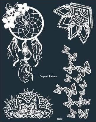 Reusable Micronet Mesh Stencil Tattoo Stencil Template 1 Large Sheet Mes07