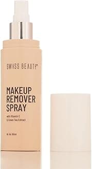 Swiss Beauty Makeup Remover Spray for Waterproof Makeup Removal & Dirt | With Vitamin E & Green Tea Extract | Hydrating Makeup Remover |For All Skin Types | 100ml
